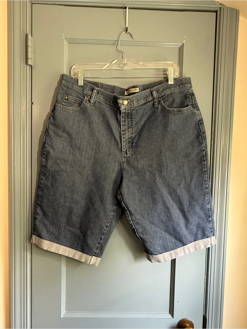 Lee Women's Denim Shorts in Medium Blue Wash